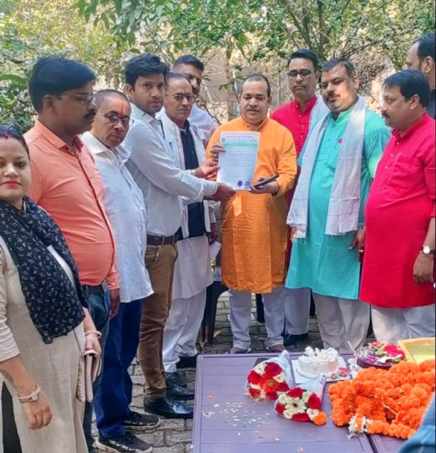 भारतीय राष्ट्रीय मजदूर कांग्रेस (इंटक) वैशाली नगर विधानसभा अध्यक्ष बने प्रहलाद