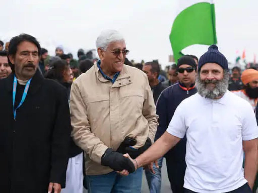 भारत जोड़ो यात्रा में प्रियंका, राहुल के साथ चले सिंहदेव.....कश्मीर के पुलवामा में की पदयात्रा, कल मुख्यमंत्री भूपेश बघेल भी जाएंगे