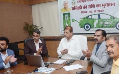 छत्तीसगढ़ में इलेक्ट्रिक वाहन को मिल रहा 10% सब्सिडी…. इलेक्ट्रिक वाहन नीति के तहत 888 हितग्राहियों को डेढ़ करोड़ रूपए से अधिक राशि के सब्सिडी का वितरण जारी