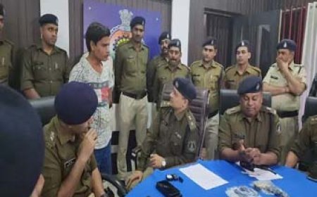 जर्मन मेड पिस्टल के साथ आरोपी गिरफ्तार:बड़ी वारदात को अंजाम देने की फिराक में था अमर सिंह, 20 जिंदा कारतूस और चाकू जब्त