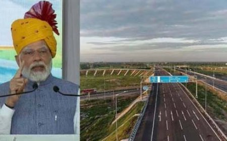 अब दिल्ली से जयपुर का सफर साढ़े 3 घंटे में होगा, मोदी ने किया देश के सबसे बड़े एक्सप्रेस-वे के पहले चरण का उद्घाटन