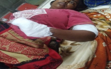 पति ने बेरहमी से काटा पत्नी का पंजा, ससुराल पहुंचकर धारदार हथियार से किए कई वार ने बेरहमी से काटा पत्नी का पंजा, ससुराल पहुंचकर धारदार हथियार से किए कई वार