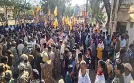 400 से ज्यादा सड़कों पर आज भाजपा का चक्काजाम:नेताओं की हत्या के खिलाफ 78 विधानसभा में करेंगे प्रदर्शन,रायपुर के 24 रास्तों पर लगेगा जाम