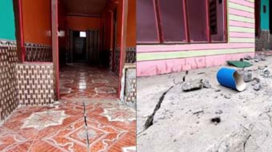 जम्मू-कश्मीर में जोशीमठ जैसी आपदा:डोडा में जमीन धंसने से 21 घरों में दरारें आईं
