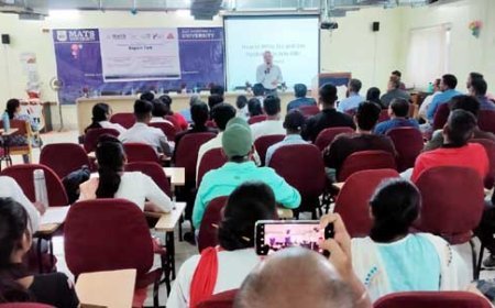 इंजीनियरिंग विभाग (एमएसईआईटी) मैट्स विश्वविद्यालय रायपुर, ने अपने नवोदित इंजीनियरों के लिए विशेषज्ञ वार्ता  "अनुसंधान लेखन और अनुसंधान प्रस्ताव निर्माण" एवं "साइबर सुरक्षा के लिए मशीन लर्निंग" का आयोजन किया