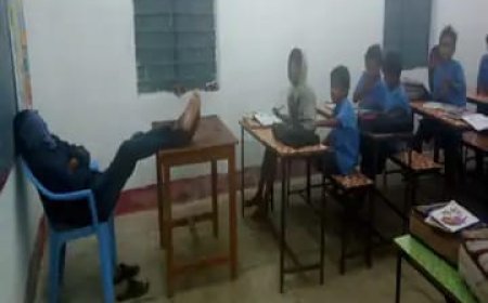 CG में शराबी शिक्षक निलंबित : स्कूल में पढ़ाने के बजाय करता था बच्चों से मारपीट, बच्चों की शिकायत के बाद शिक्षक निलंबित