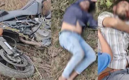 छत्तीसगढ़ में भीषण सड़क हादसा: तेज रफ्तार बाइक अनियंत्रित होकर होर्डिंग से टकराई