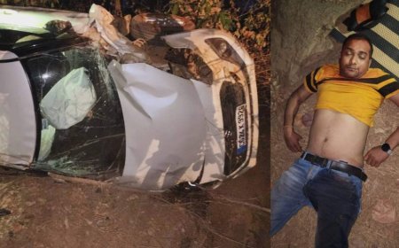 पुलिस जवान की मौत: ड्यूटी के बाद ससुराल जाते वक्त रास्ते में पलटी कार…