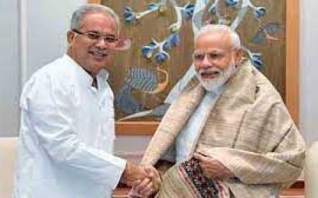 भूपेश बघेल ने दिया PM मोदी को खास तोहफा:मेट्रो चलाने और जनगणना पर हुई बात, PM मोदी ने की होली वाले अंदाज की तारीफ