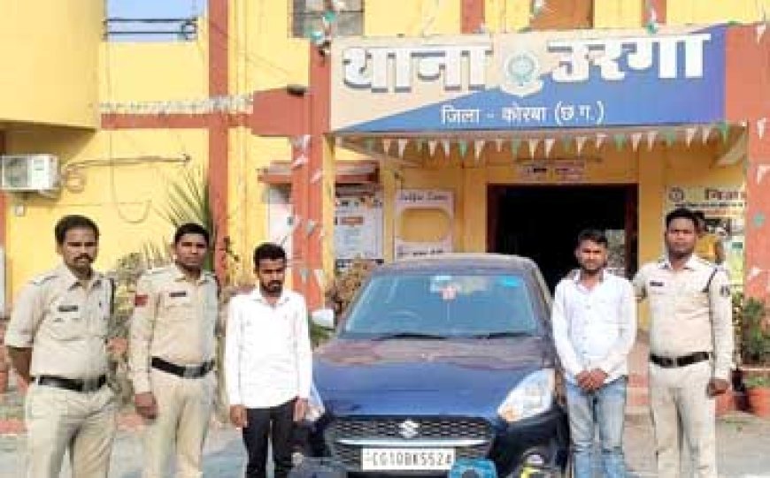 डीजल चोर गिरोह पर  पुलिस की बड़ी कार्रवाई :  स्विफ्ट कार  में 3 जरिकेन में भरा 105 लीटर डीजल जब्त