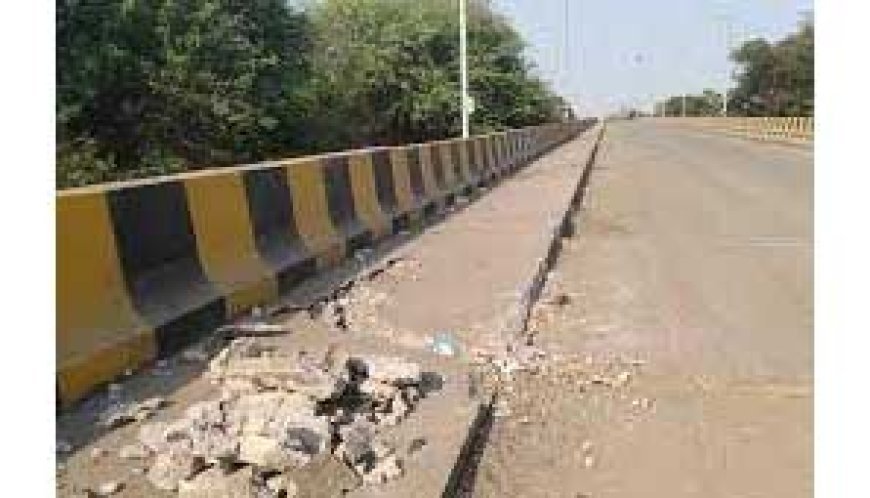 BSP के फ्लाईओवर में आया क्रैक:25 करोड़ का ब्रिज 25 माह भी नहीं चला, आवागमन के लिए किया गया बंद