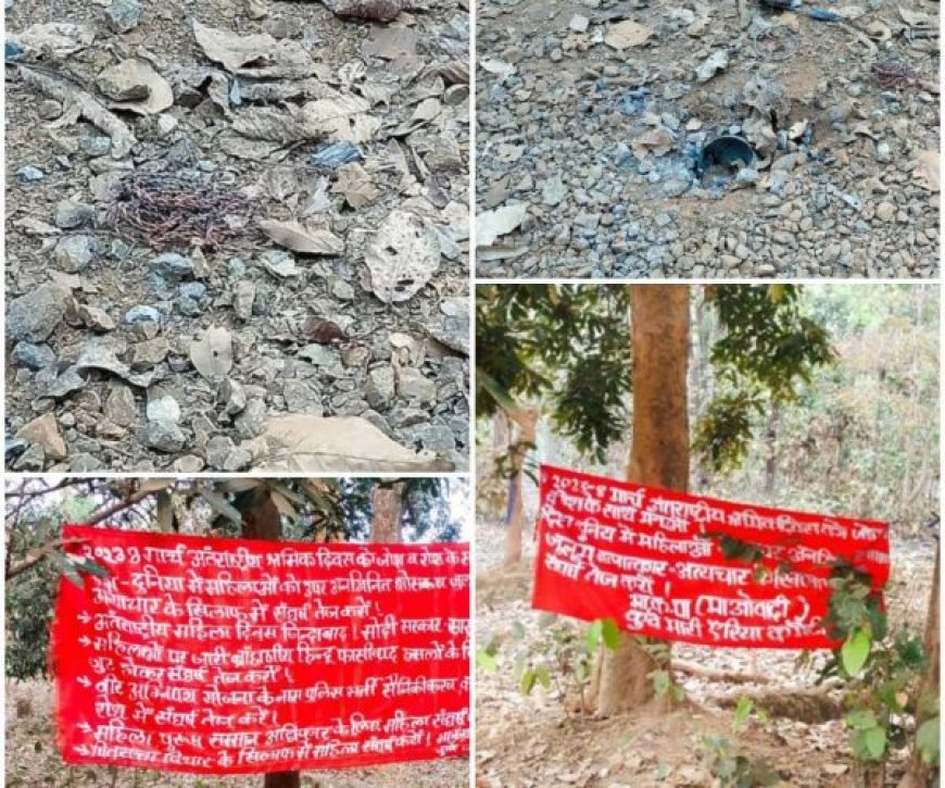 *नक्सलियों ने बैनर पोस्टर लगाकर की अंतरराष्ट्रीय महिला दिवस मनाने की अपील*