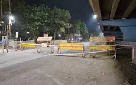 सुपेला ओवरब्रिज के नीचे सर्विस लेन को किया गया वनवे:डामरीकरण के कारण रूट को किया गया डायवर्ट, यात्रियों को हो रही परेशानी