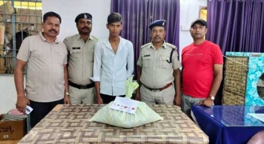 मादक पदार्थ गांजा बेचने ड्रग पेडलर ताराचंद महासमुंद से पहुंचा दुर्ग, मोहन नगर पुलिस ने धर दबोचा, करीब 3 किलो गांजा जप्त