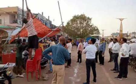 सुपेला से गदा चौक तक नहीं लगेगा जाम:निगम ने सड़क किनारे मार्किंग की, इसके अंदर ही लगेंगी दुकानें