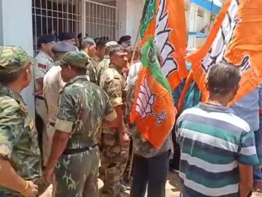 दुर्ग में बीजेपी कार्यकर्ताओं ने किया थाने का घेराव, आरोपियों की जल्द गिरफ्तारी की मांग, जानिए मामला