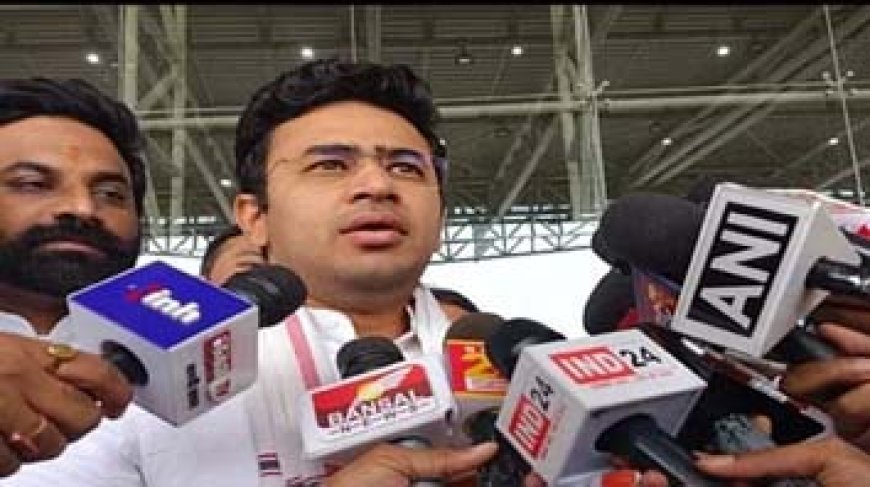 रायपुर पहुंचे BJYM अध्यक्ष तेजस्वी: PSC घोटाले को लेकर भरेंगे हुंकार, सीएम हाउस का होगा घेराव, ये है रूट प्लान
