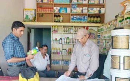 अवसान तिथि दवाईयों का भंडारण करने पर कृषि केन्द्रों को किया गया सील