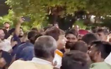 जेल से निकले अनवर ढेबर, विजेता की तरह स्वागत:सैकड़ों की संख्या में पहुंचे समर्थकों ने पहनाई मालाएं, रिहाई की खुशी में की आतिशबाजी