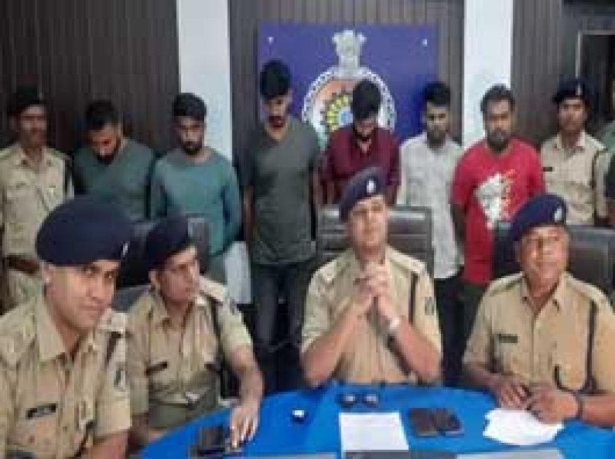 ऑनलाइन सट्टा पर एक्शन, झारखंड में दुर्ग पुलिस की रेड:भिलाई के 6 आरोपी गिरफ्तार, दीपक नेपाली के लिए करते थे काम