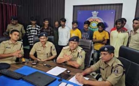 BSP में चोरी का खुलासा, 13 आरोपी गिरफ्तार, 39 नग लोहे की सेंट्रिंग प्लेट, घटना में प्रयुक्त वाहन बरामद