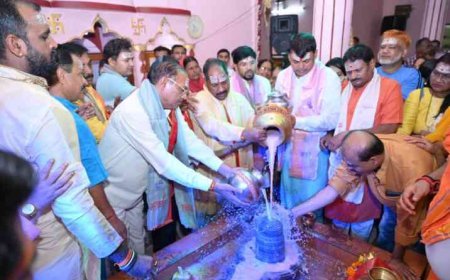 शिवमय हुआ हुडको: बोल बम सेवा एवं कल्याण समिति द्वारा अन्नपूर्णा शिव मंदिर में हुआ महारुद्राभिषेक