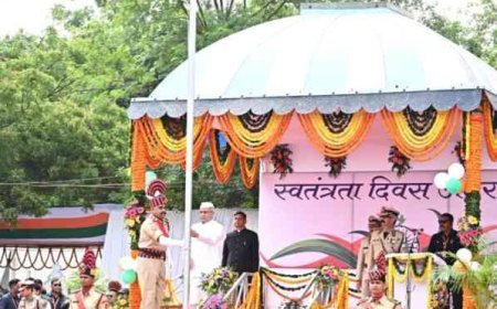 आजादी की 76 वीं वर्षगांठ: मुख्यमंत्री ने राजधानी रायपुर के  पुलिस परेड ग्राउंड में किया ध्वजारोहण : प्रदेशवासियों को दी महत्वपूर्ण अनेक सौगात