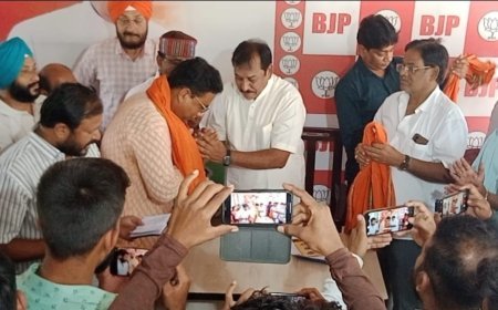 सांसद विजय बघेल के नेतृत्व में 40 लोगों ने भाजपा की सदस्यता ग्रहण की