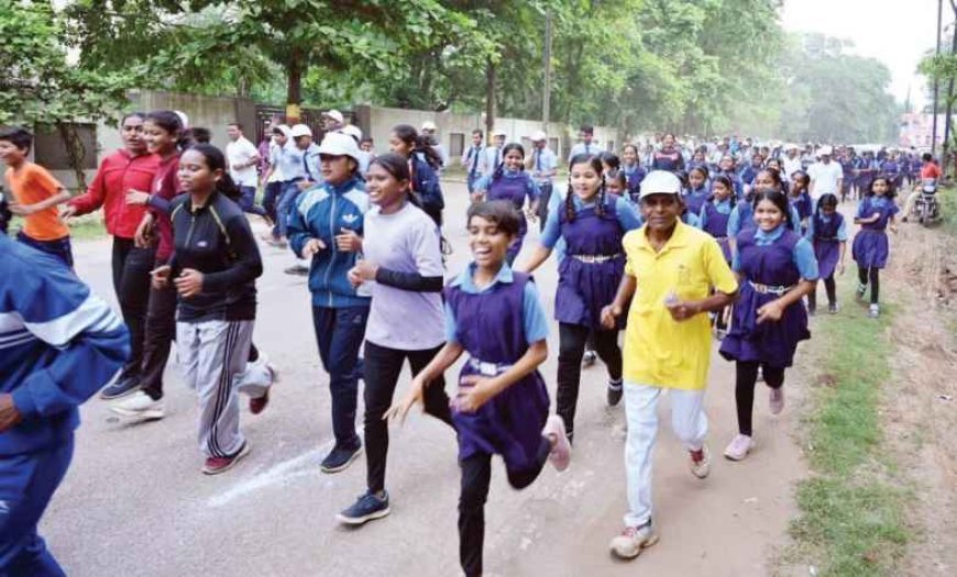 जिले में सद्भावना दौड़ का हुआ आयोजन उत्साह से सभी ने लगाई दौड़