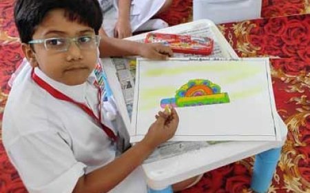 श्रीकृष्ण जन्माष्टमी के शुभ अवसर चित्रकला प्रतियोगीता आयोजित...