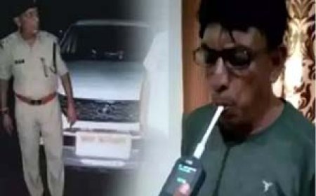 दुर्ग SP ने शराबी TI को किया सस्पेंड:भाजपा की परिवर्तन यात्रा में शराब पीकर पहुंचा था निरीक्षक, दुष्कर्म के आरोप में भी जा चुका है जेल