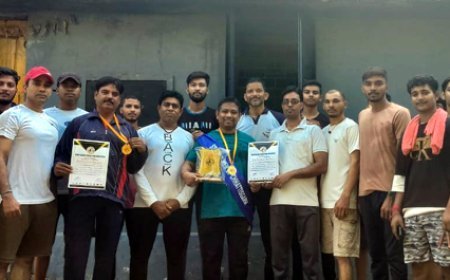 शांति नगर जिम भिलाई के खिलाड़ी सुदीप चंद्र विश्वास को मिला स्ट्रांग मैन ऑफ़ छत्तीसगढ़ का खिताब