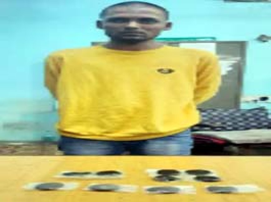 रायपुर में चरस के साथ आरोपी गिरफ्तार:6 पैकेट्स में भरकर कपड़ों में छिपाया, पहले भी ऐसे मामले में जा चुका है जेल