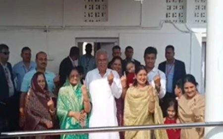 दुर्ग की 6 सीटों पर 1 बजे तक 37.04% मतदान:सीएम भूपेश और विजय बघेल ने डाला वोट......