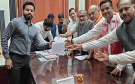 भाजपा प्रत्याशियों ने जिला निर्वाचन अधिकारी से की शिकायत:डाक मतपत्रों की सुरक्षा पर उठाए सवाल, कहा- CCTV कैमरा तक नहीं लगाया गया