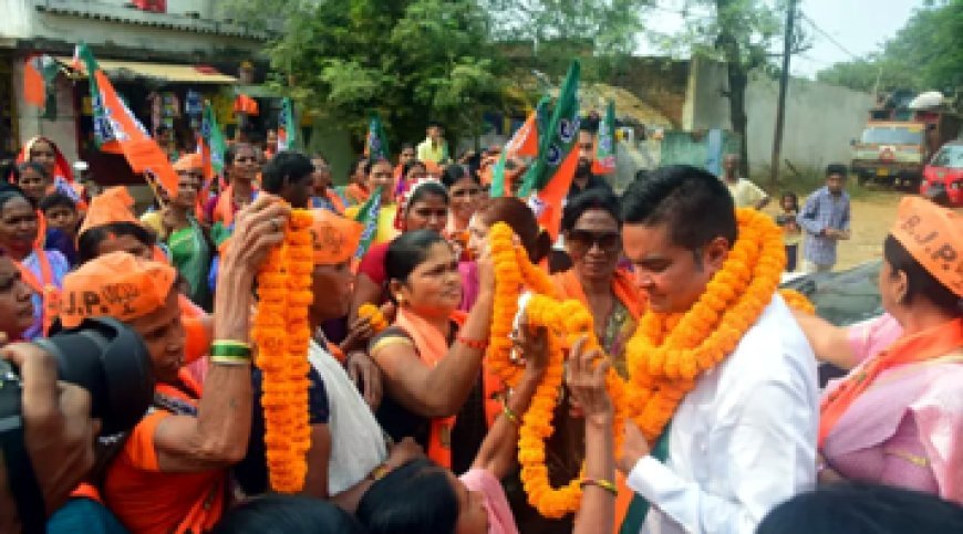 वैशाली नगर के प्रत्याशी रिकेश सेन को मिल रहा है अपार जनसमर्थन