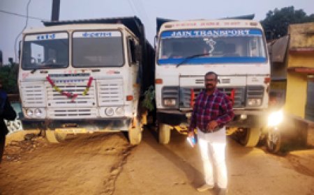 अवैध रेत परिवहन करते दो हाईवा जब्त