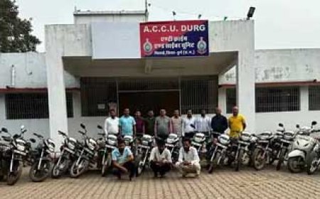 अंतर जिला वाहन चोर गिरोह के तीन सदस्य गिरफ्तार:15 लाख रुपए कीमत के 22 दो पहिया वाहन किए गए जब्त