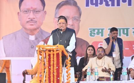 मोदी जी की गारंटी के अनुरूप वायदे किए जा रहे पूरे: मुख्यमंत्री विष्णु देव साय