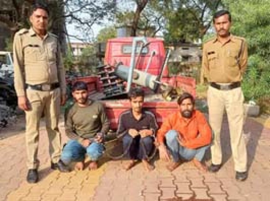 ट्रांसफार्मर चोर गिरोह का पर्दाफाश, 3 गिरफ्तार:दुर्ग, रायपुर समेत कई जिलों में घूम-घूम करते थे चोरियां