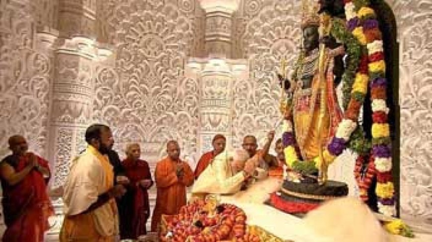 PM का भाषण राम-राम से शुरू, जय सियाराम पर खत्म:35 मिनट बोले, कहा- कुछ तो कमी थी, जो सदियों तक मंदिर न बन पाया