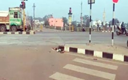 रायपुर में सड़क हादसा, 3 दोस्त सहित 4 की मौत:तेज रफ्तार बस और हाइवा ने बाइक सवारों को कुचला