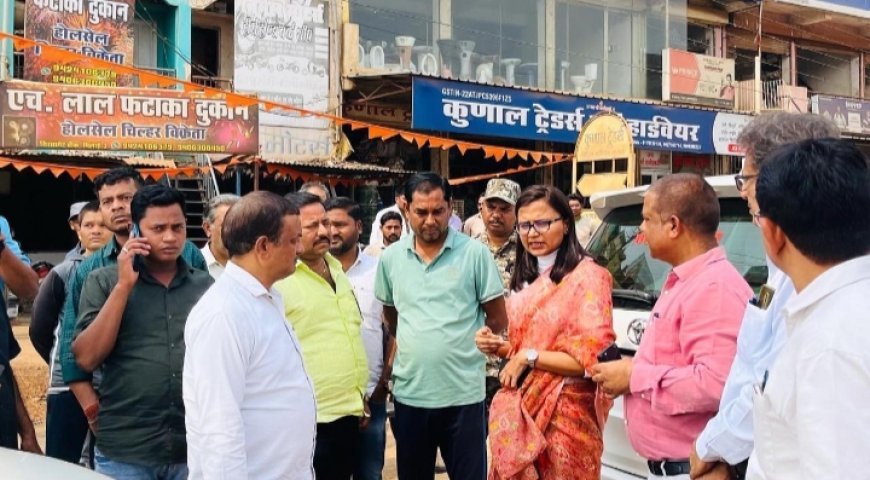 कलेक्टर ऋचा प्रकाश चौधरी पहुंची स्वामी आत्मानंद जनता इंगलिश मेडियम स्कूल भिलाई -3, अधोसंरचना और आकादमिक गतिविधियों का किया अवलोकन