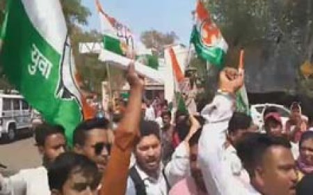 यूथ कांग्रेस ने दुर्ग कलेक्टोरेट का किया घेराव...महतारी वंदन योजना की पहली किस्त महिलाओं को नहीं आने का लगाया आरोप