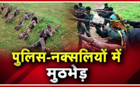 पुलिस और नक्सलियों के बीच मुठभेड़ में एक नक्सली ढेर