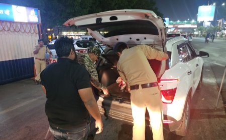 लोकसभा चुनाव के मद्देनजर रायपुर पुलिस की सघन चेकिंग अभियान कार्यवाही...