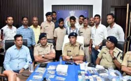 पुलिस ने किया किंग गैंग का पर्दाफाश..... 6 लाख के गहने एवं सामान जब्त.....