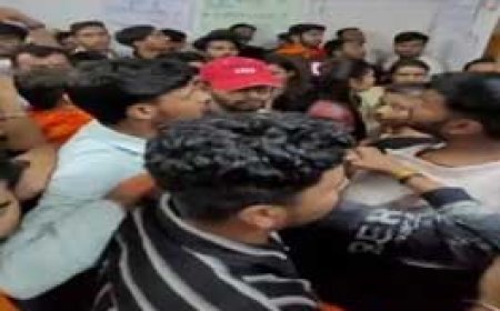 छात्रा की मौत पर हंगामा, स्टूडेंट्स ने जड़ा ताला..... ABVP और छात्र-छात्राओं ने GGU घेरा.....