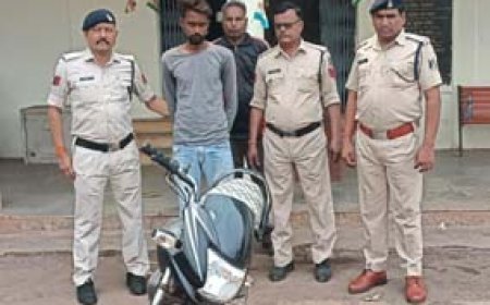 चोरी के बाइक साथ पावर हाउस में घूम रहा था आरोपी, पुलिस ने धरदबोचा....