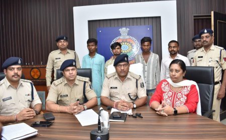 डायल 112 वाहन में तोड़फोड़ कर पुलिसकर्मी से मारपीट, चाकू दिखाकर लूट करने वाले चार आरोपी गिरफ्तार